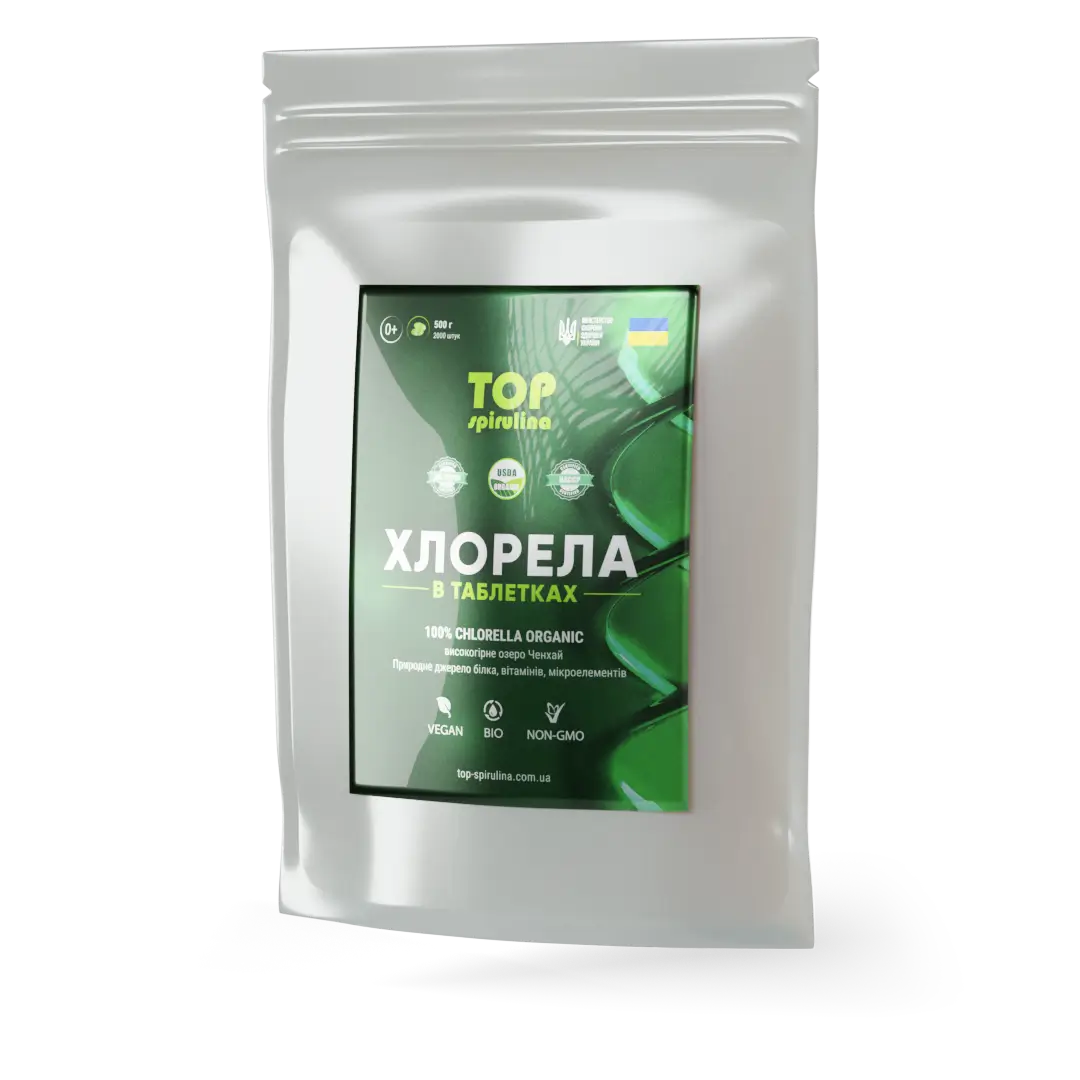 Хлорела в таблетках